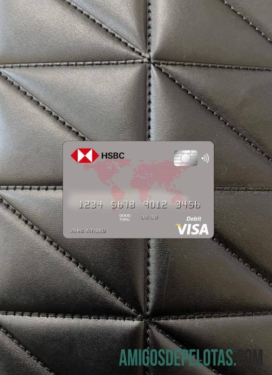 Cartão Visa do Banco HSBC da Austrália Photolook Front exemplo real